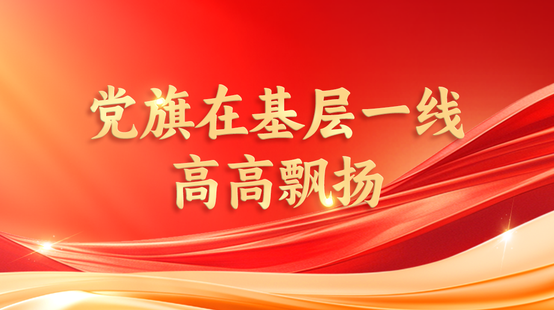黨旗在基層一線高高飄揚(yáng)